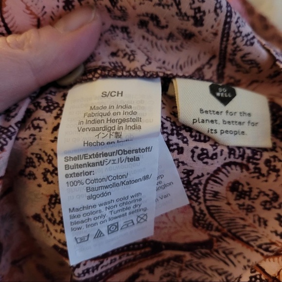 NWT Madewell Yoked Puff-Sleeve Top in Bali Blooms - Picture 8 of 8